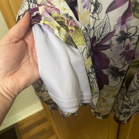 Christopher Banks Purple Floral Skirt - Picture 2 of 5